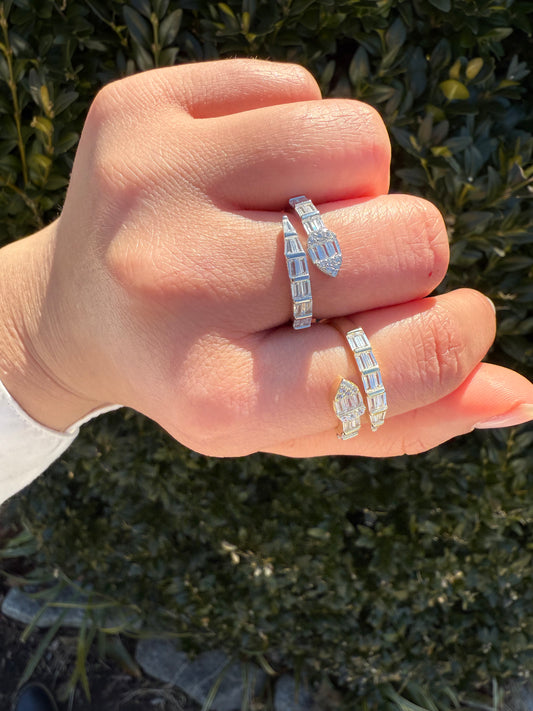 Baguette Serpent Ring
