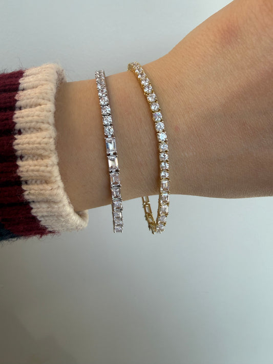 Emerald Cut x Classic Tennis Bracelet