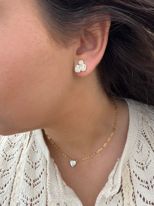 Radiance Trio Stud Earrings