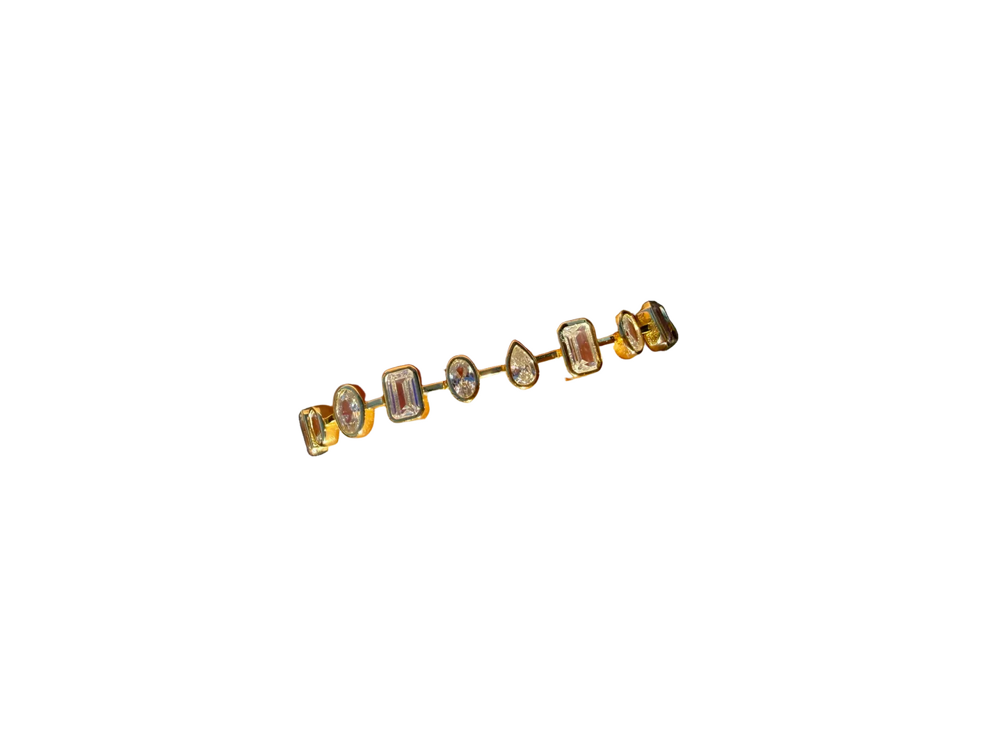 Bezel Mixed Shape Tennis Bracelet