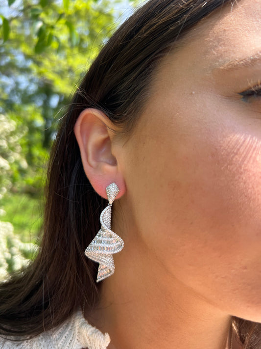 Layered Hanging Cocktail Earrings