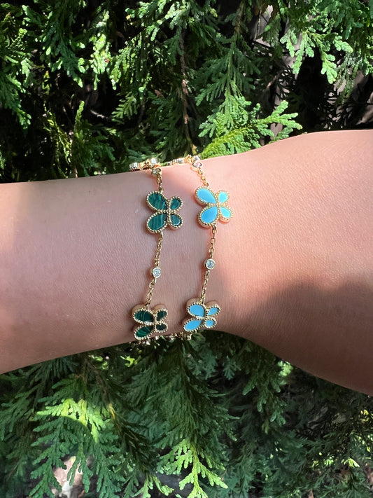 Butterfly Bezel Bracelet