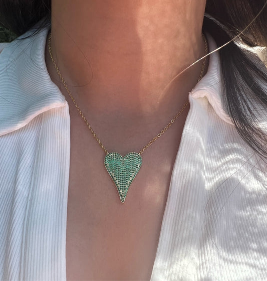 Trendy Heart Pendant (multiple colors)