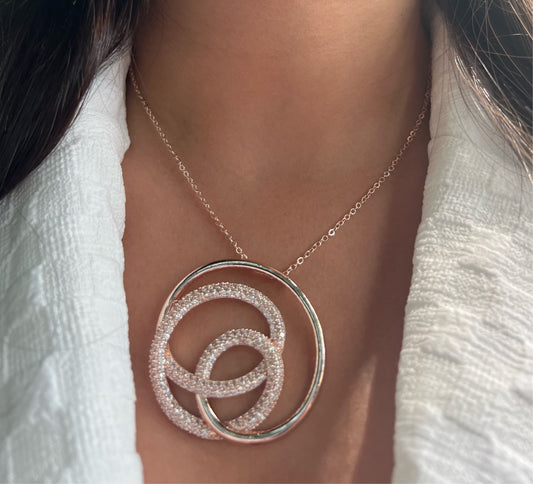 Double Edged out Rose Gold Necklace