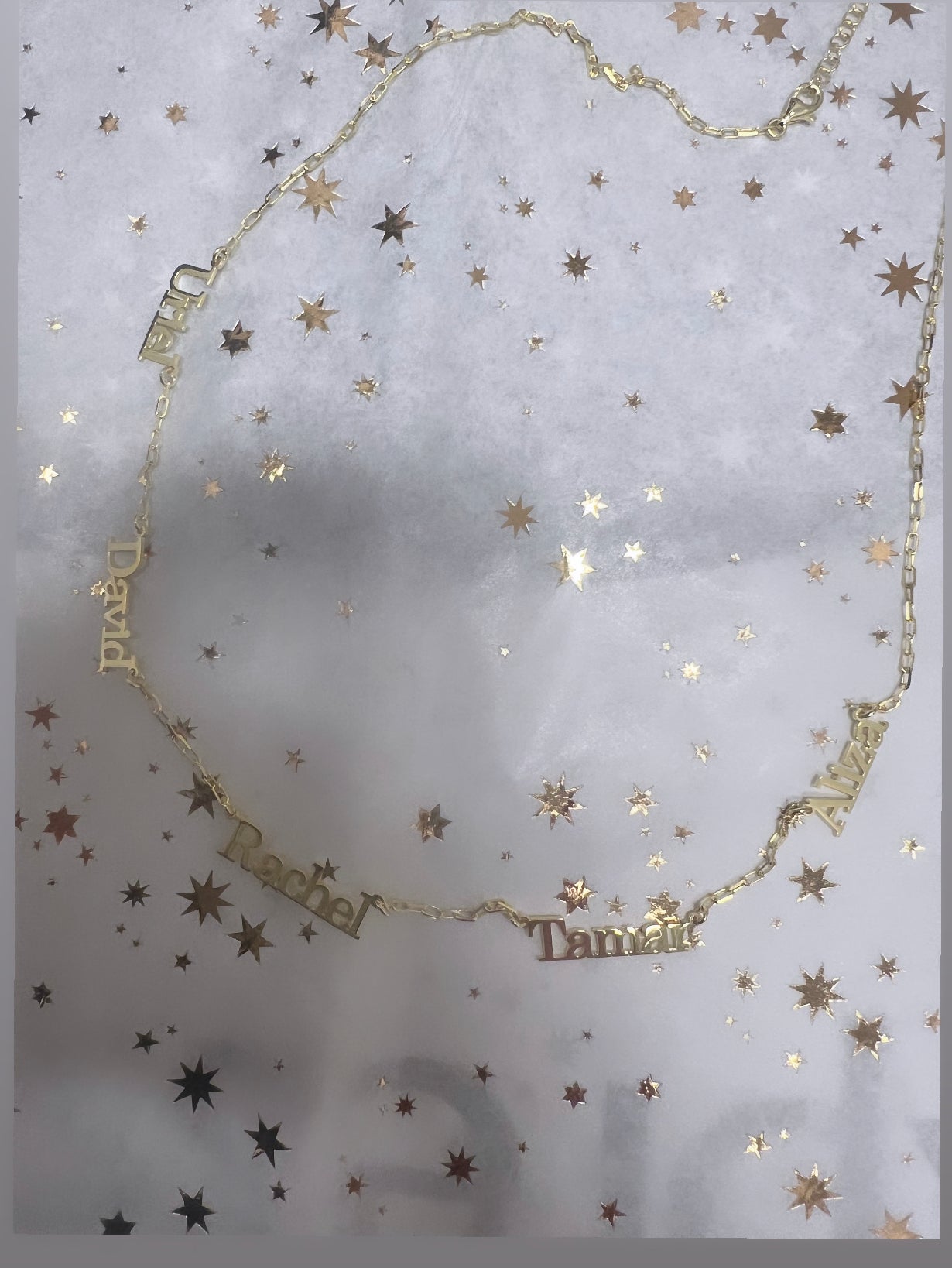 925 Children name necklace (Paperclip chain)