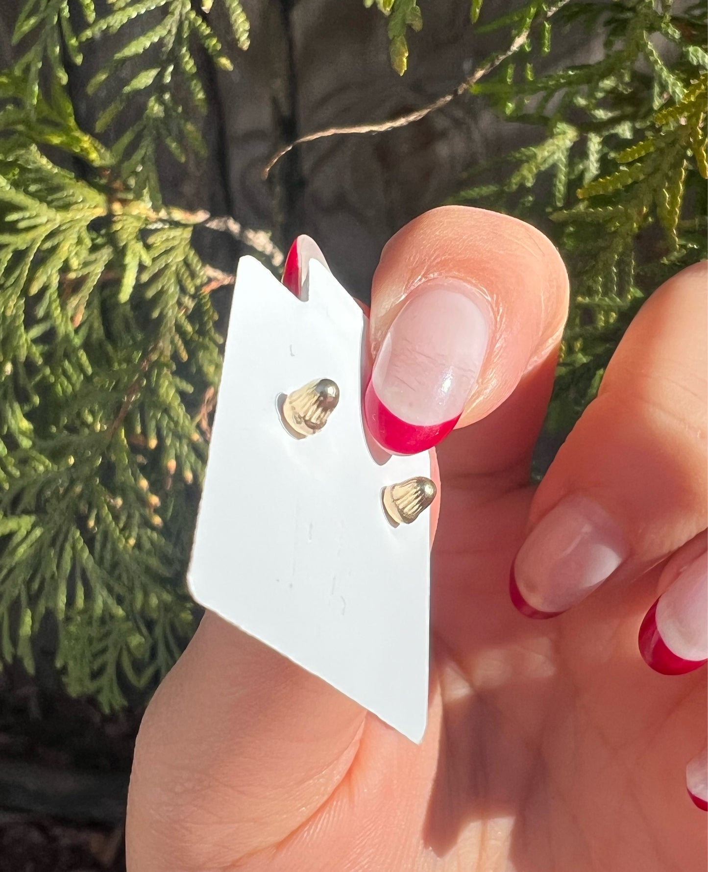 14KT Butterfly X CZ Earrings