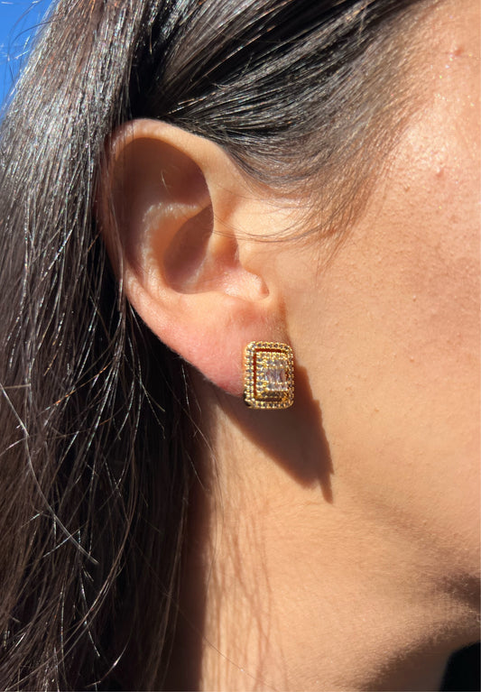 Rectangle Stud Earring