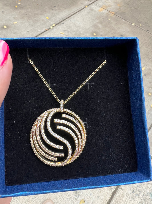 Swirl Rose gold Pendant