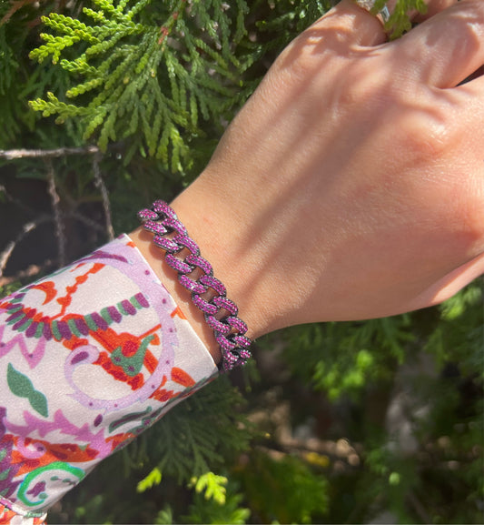 Link Colored Chain Bracelet