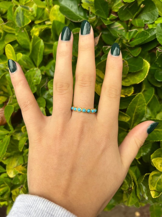 Bezel Turquoise Ring