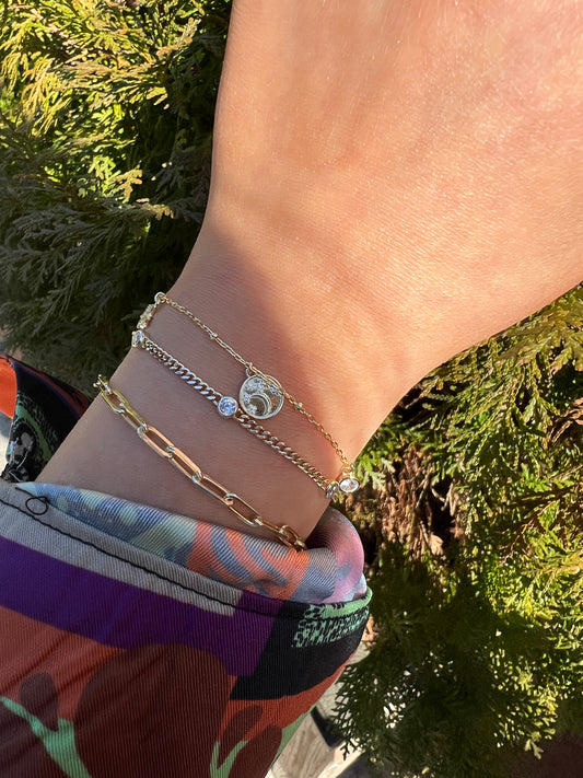 Coin charm Bracelet