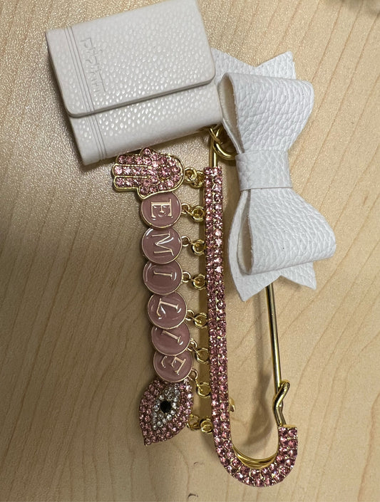 Baby Name Pin Girl / 8 Loop