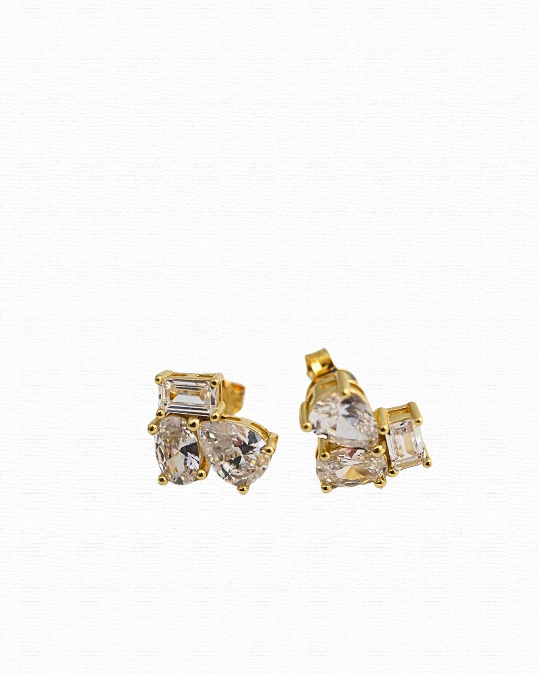 Petal Shaped Stud Earrings