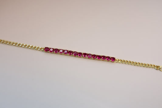 Ruby Chain Bracelet