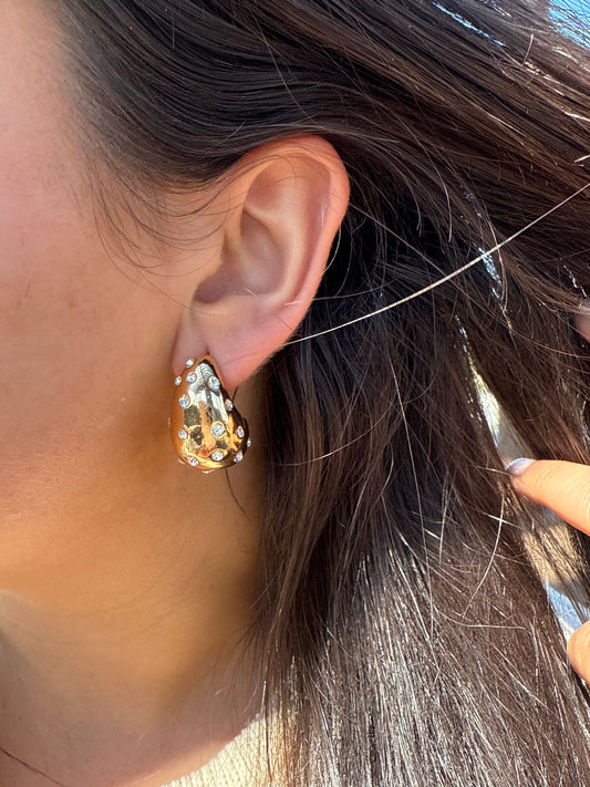Mini Studded Drop Earrings