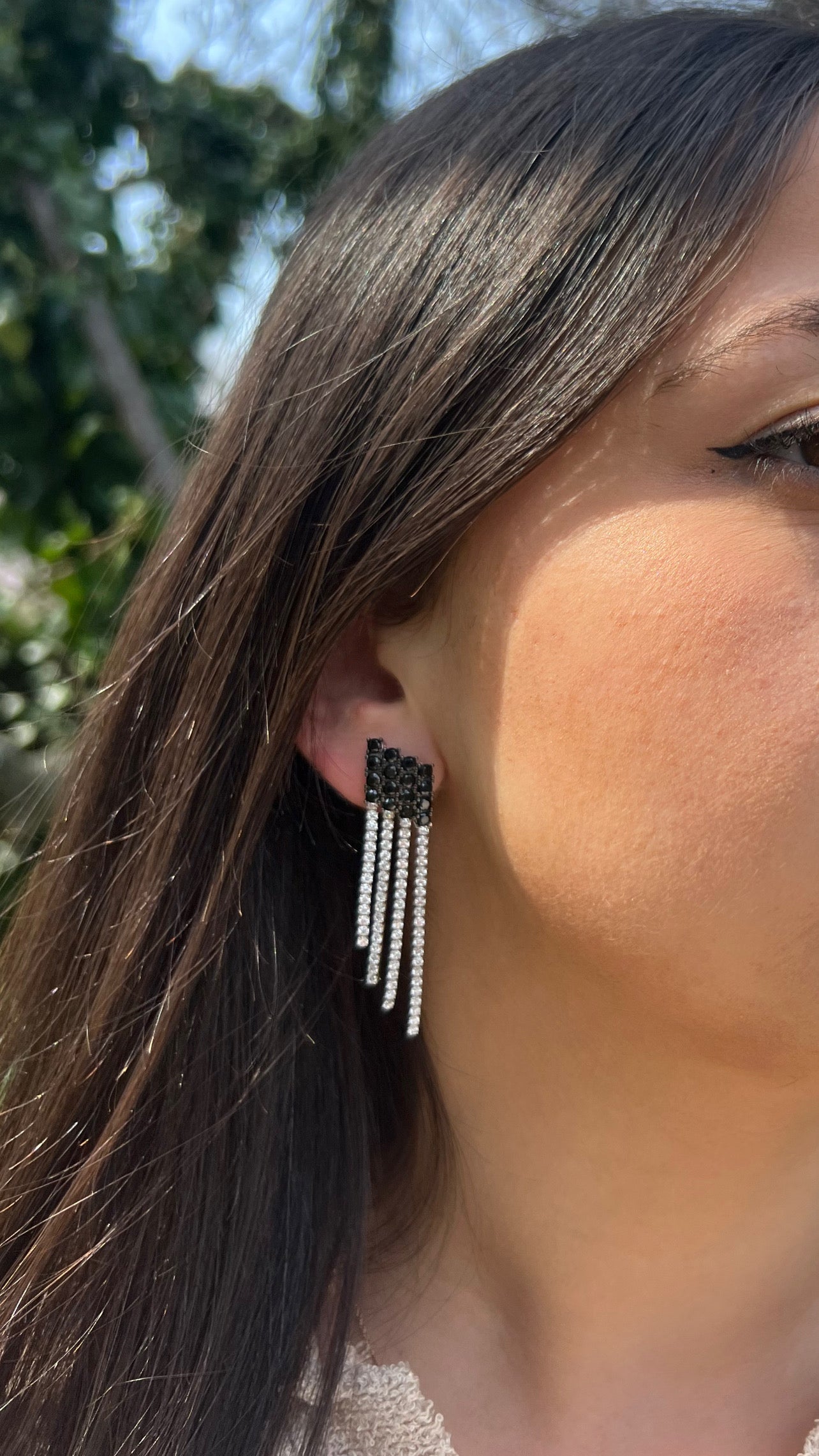 Black x White Radiant Earrings