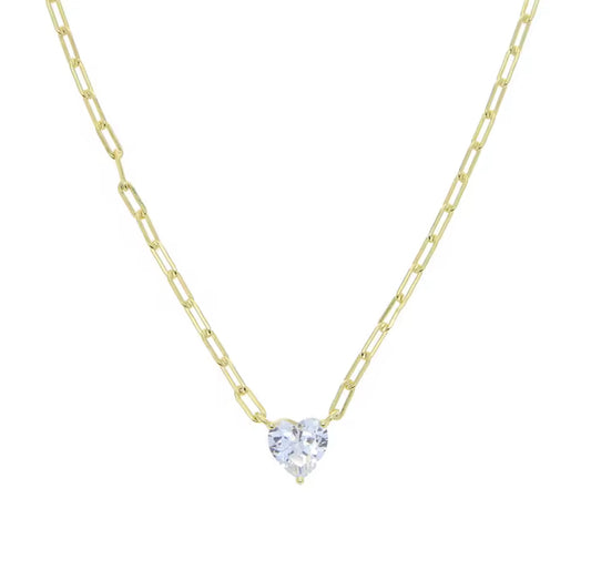 Sweetheart Paperclip Necklace