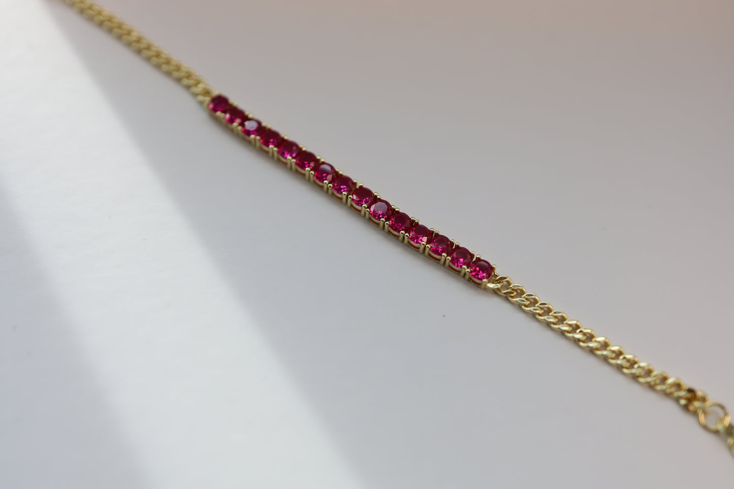 Ruby Chain Bracelet