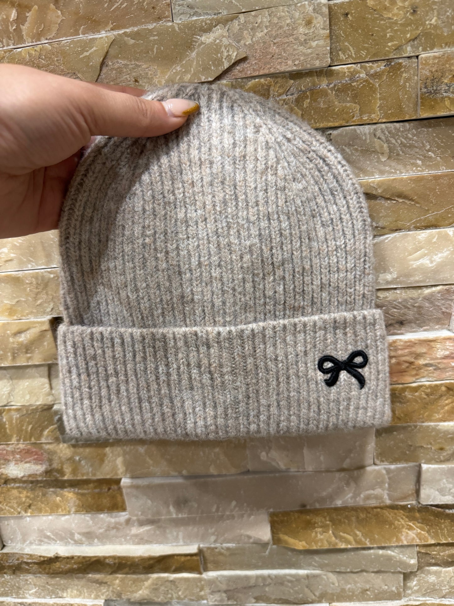 Preppy Girls Bow Winter Hat