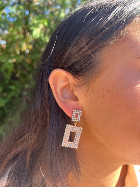 Squared Hanging Earrings