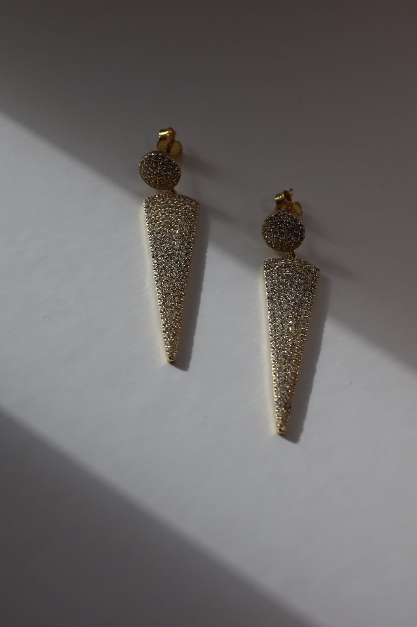 Ivory Edge Pavé Earrings