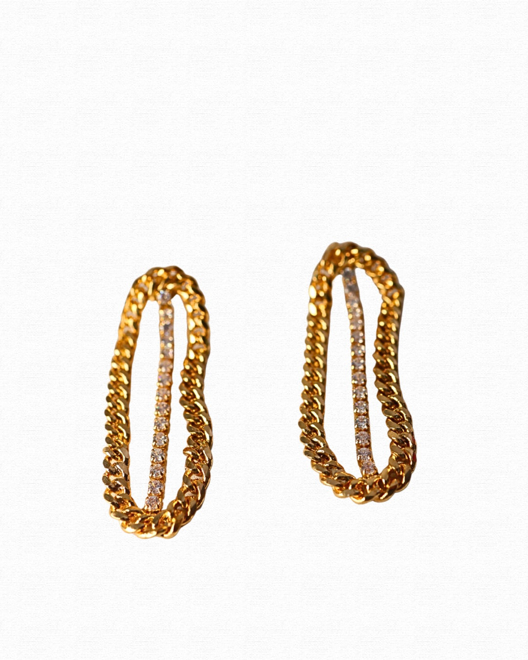 Chain X CZ Earrings