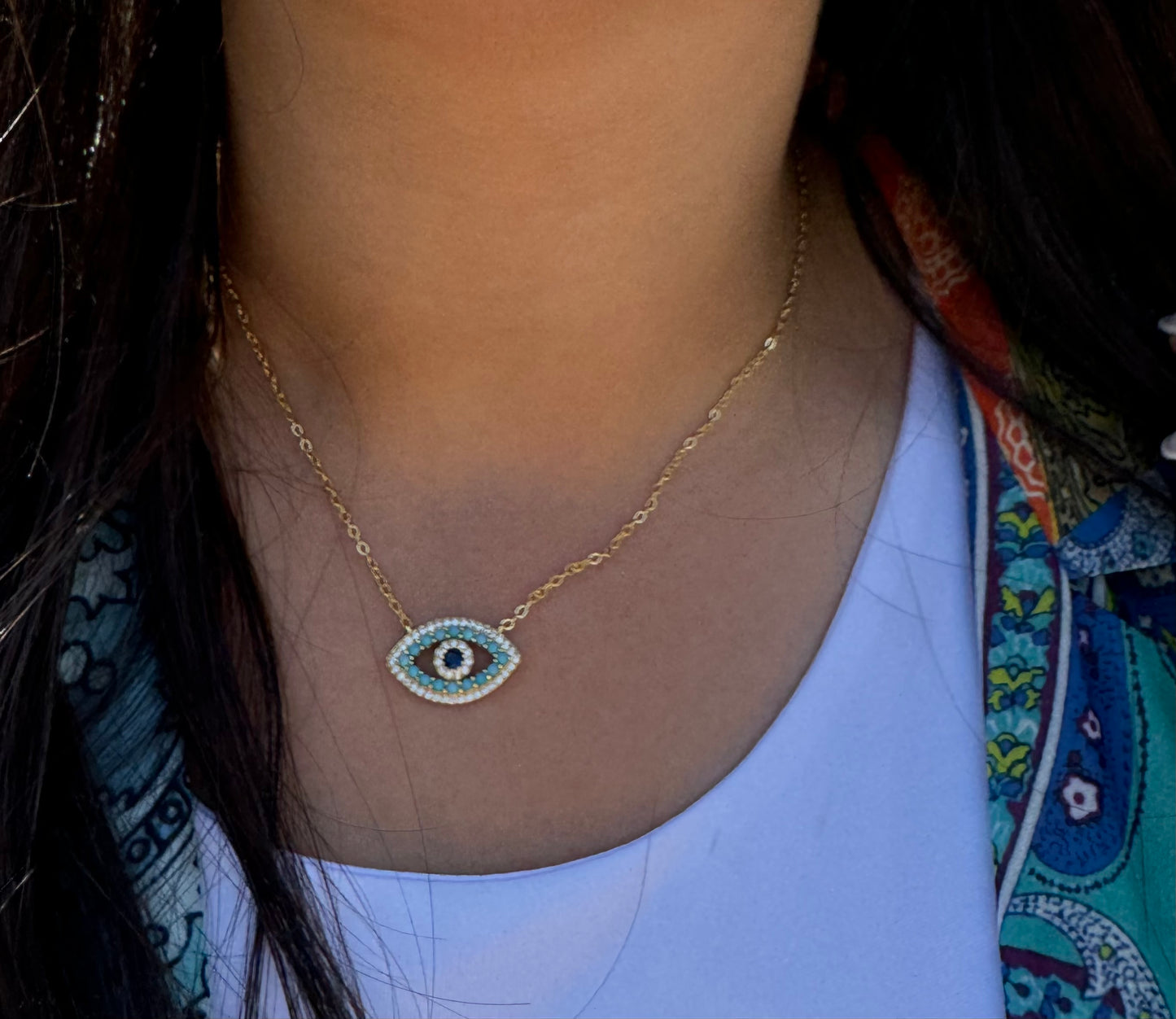 Turquoise Eye Necklace