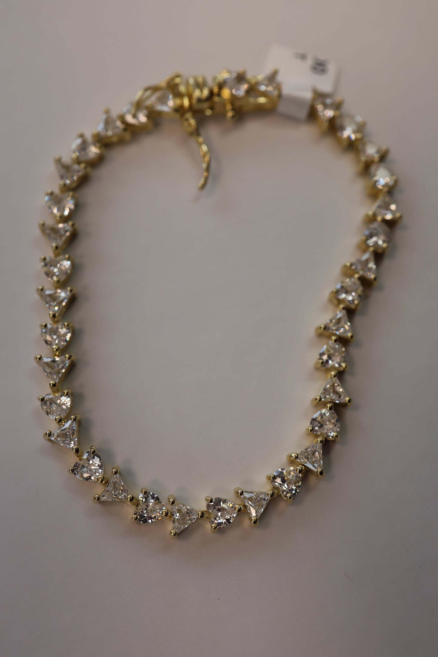 Heart x Cluster Tennis Bracelet