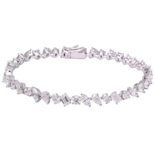Mixed Shape Tennis Bracelet