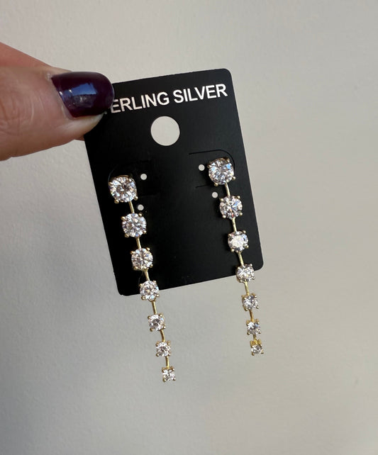 Bar Strand Elegant Earrings