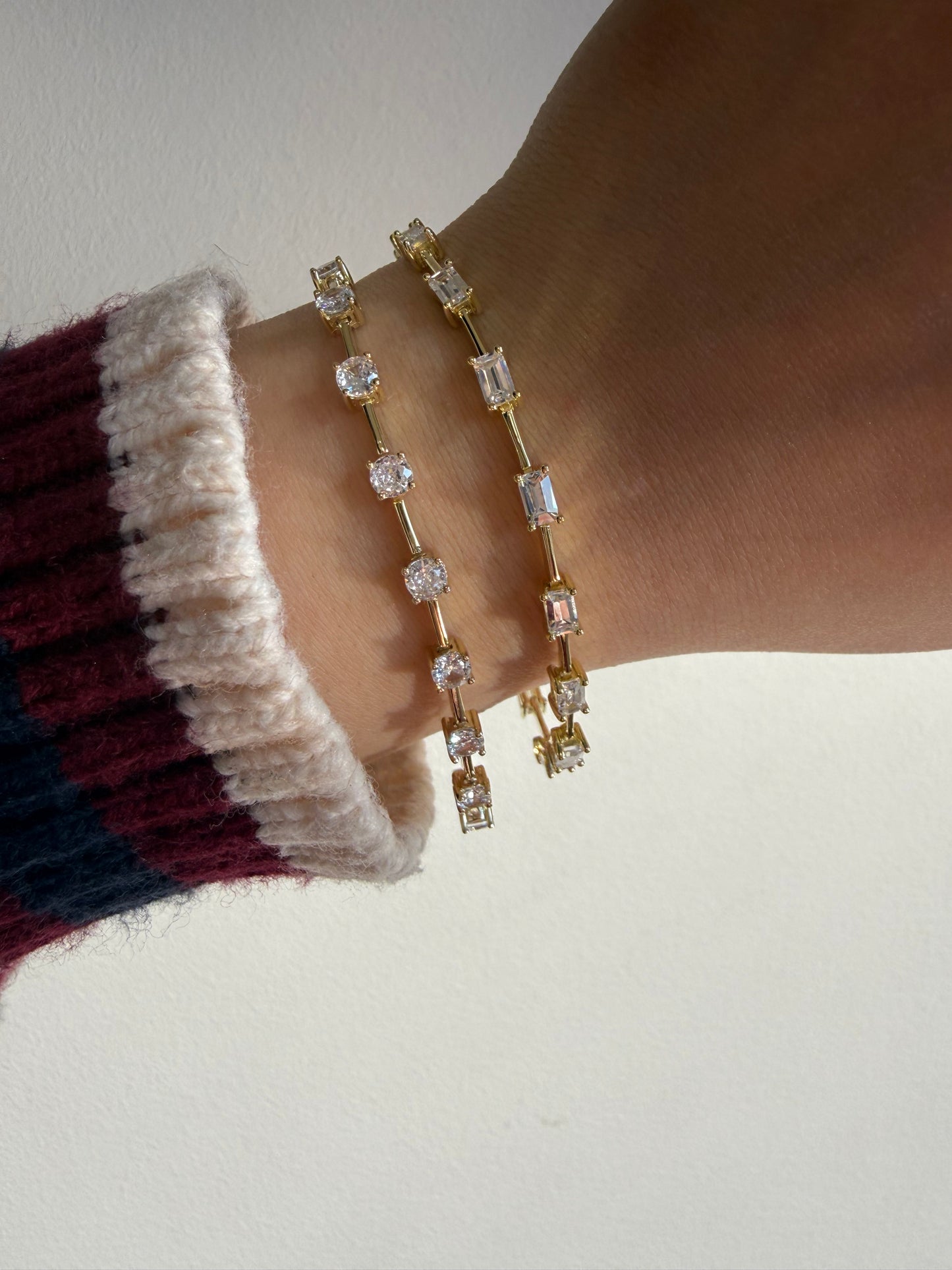 The Lumière Link Bracelet (Round / Emerald Cut)