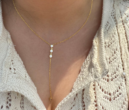 Seraphine Glow Lariat Necklace