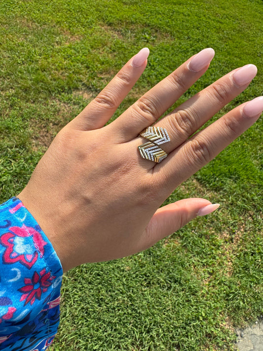 Chevron Radiant Ring