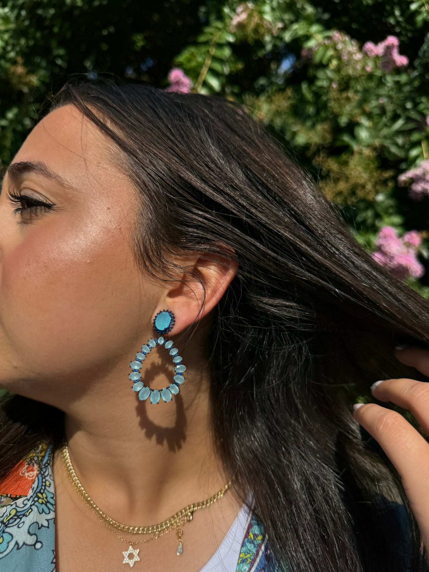 The double blue Earrings