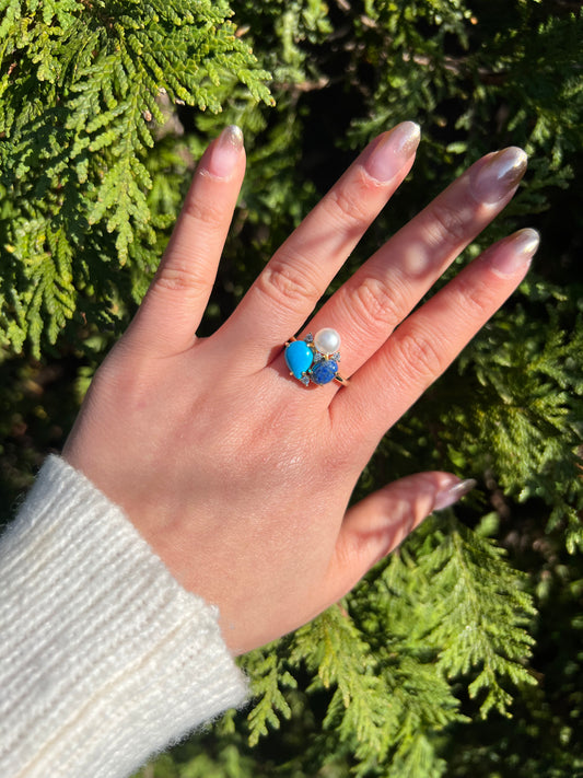 Pearlized Turquoise Ring