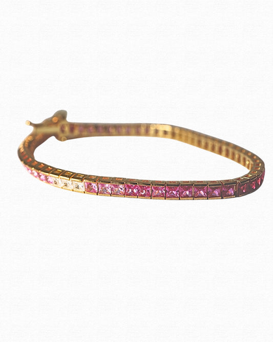 Pink Ombré Tennis Bracelet