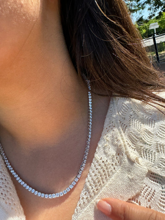 3MM CZ Tennis Necklace