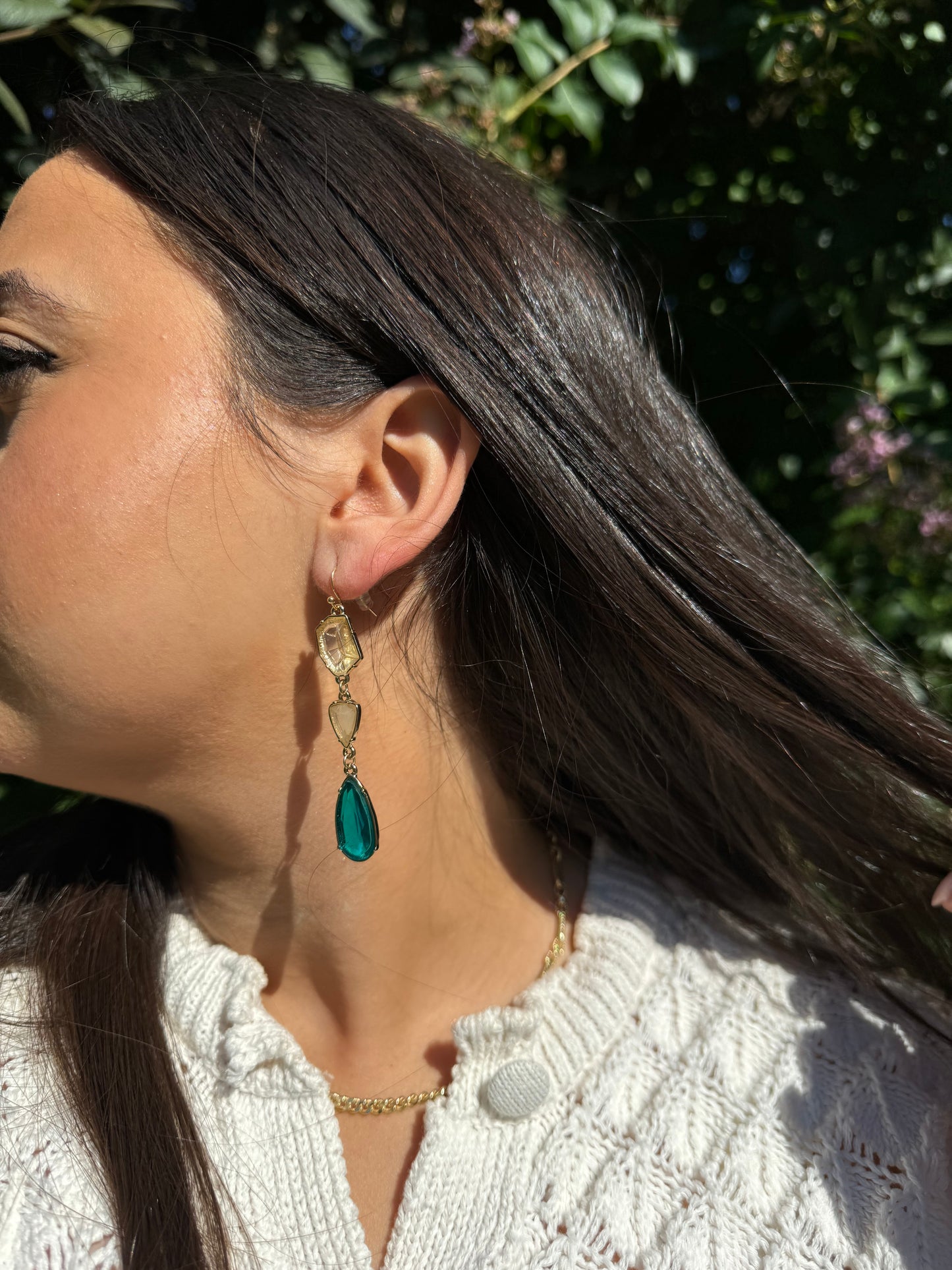 Azure Tide Teardrop Earrings