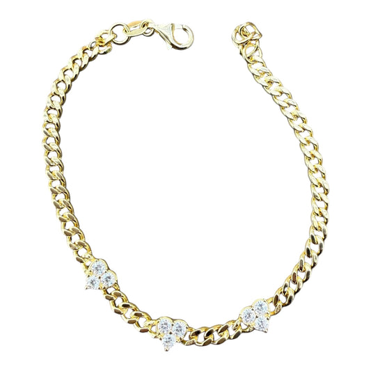 Cluster Heart Chain Bracelet