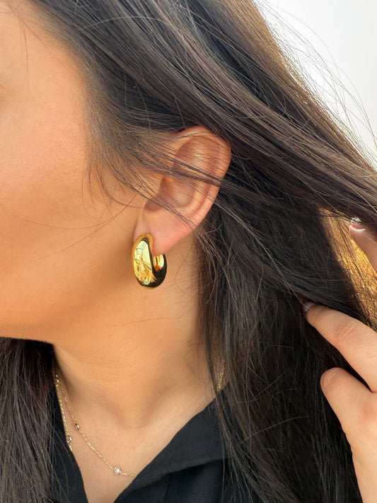 The Bold Oval Hoop Earrings