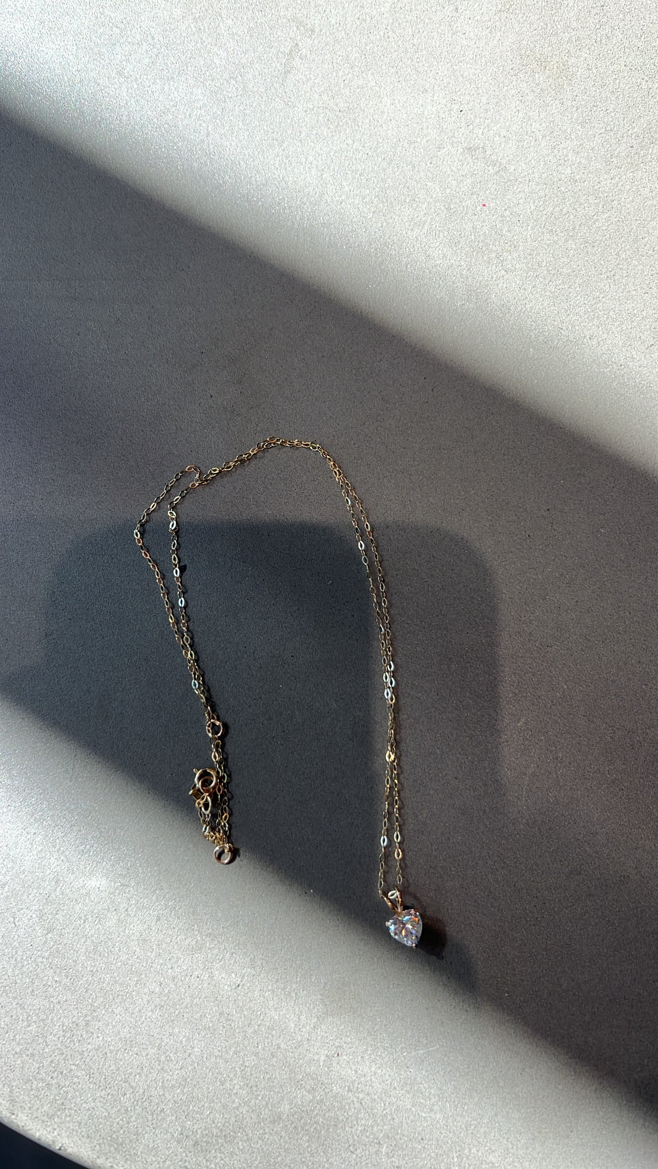 Sweetheart Lab Diamond Necklace