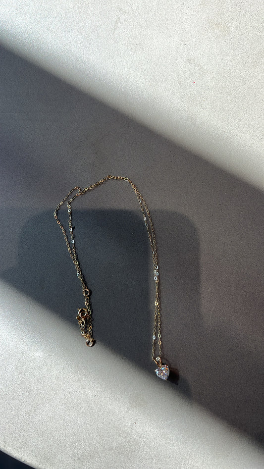 Sweetheart Lab Diamond Necklace