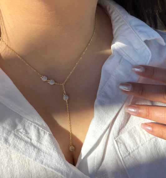 Golden Lariat Luxe Necklace