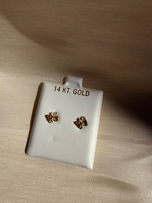 14KT Butterfly Earrings