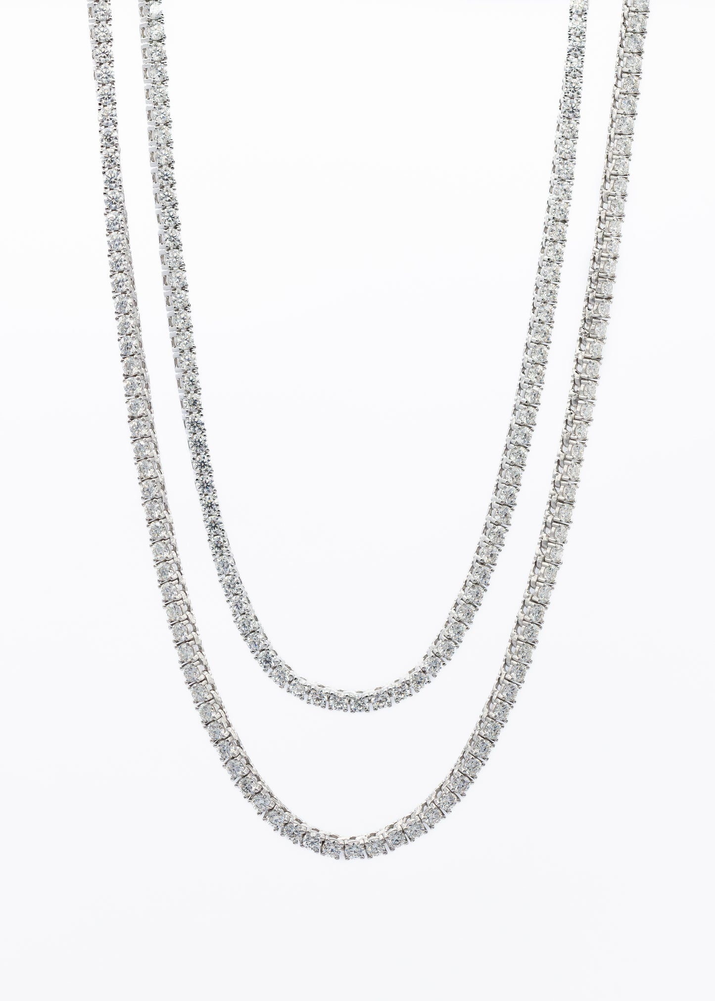 2MM CZ Tennis Necklace