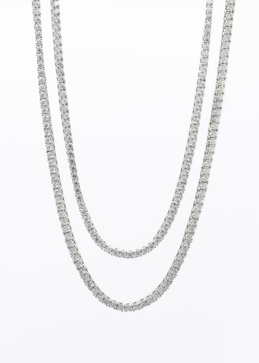 2MM CZ Tennis Necklace