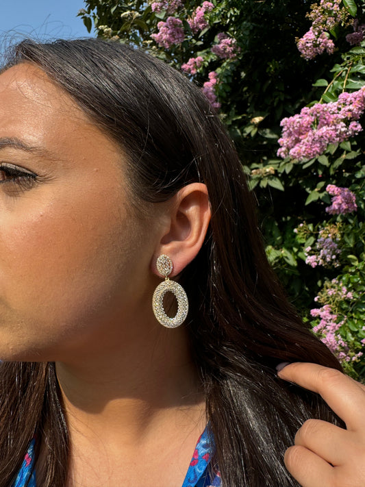 Cascading Crystal Earrings