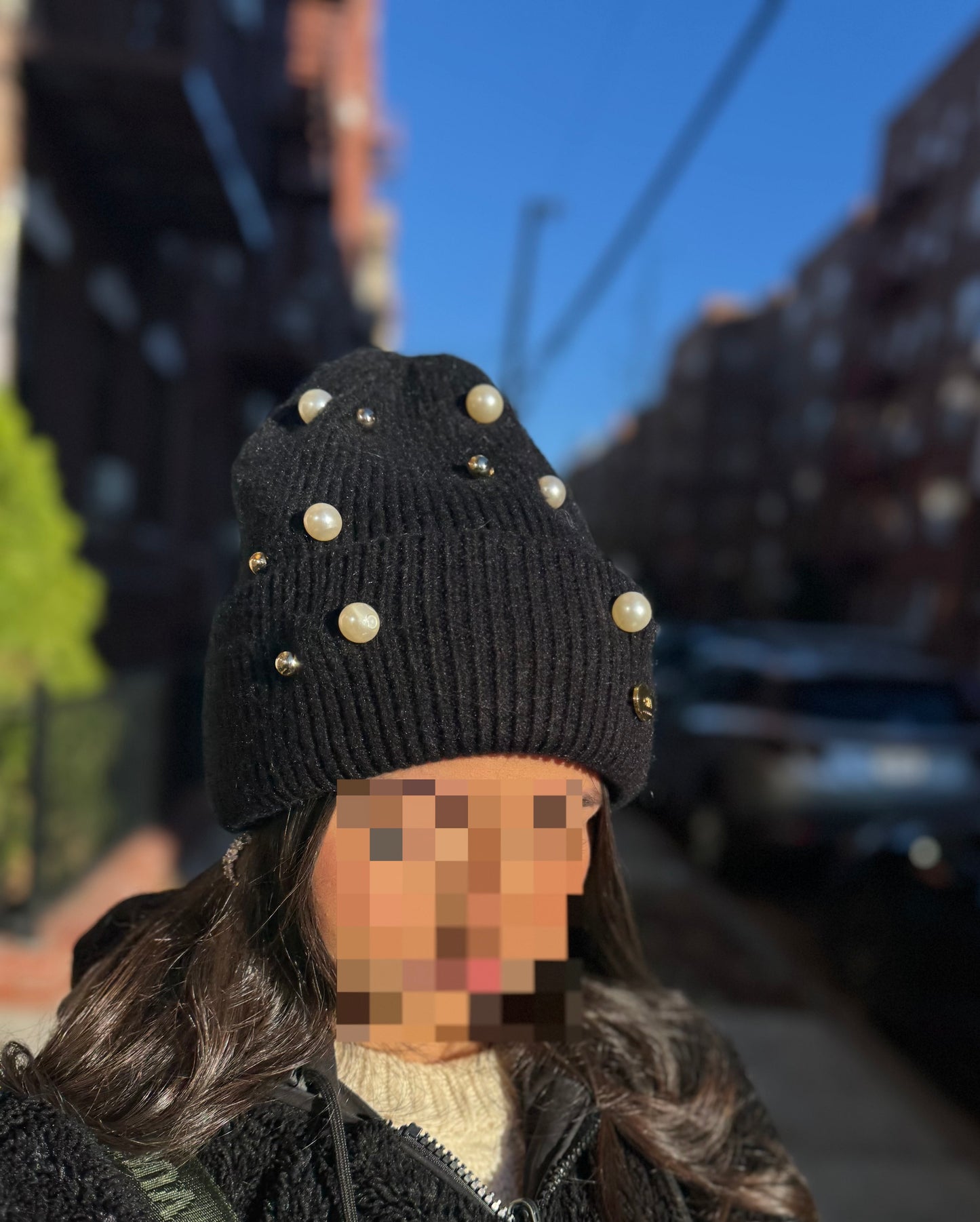 Pearled Winter Hat