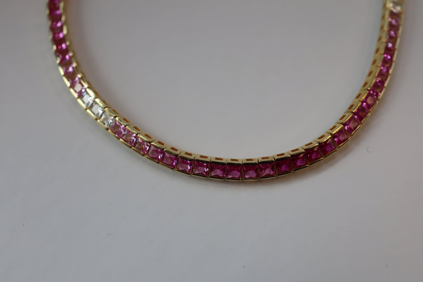 Pink Ombré Tennis Bracelet