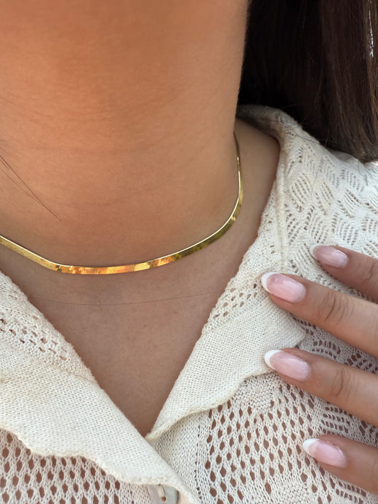 Herringbone Choker Necklace